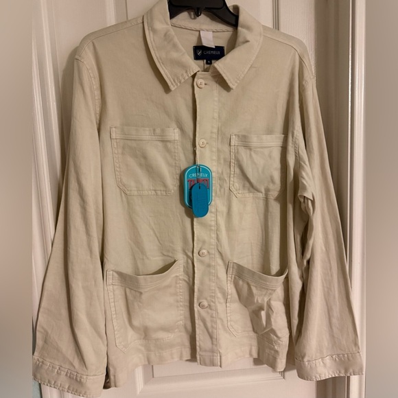 Cremieux Men's Light Tan Shirt Jacket Size-XL